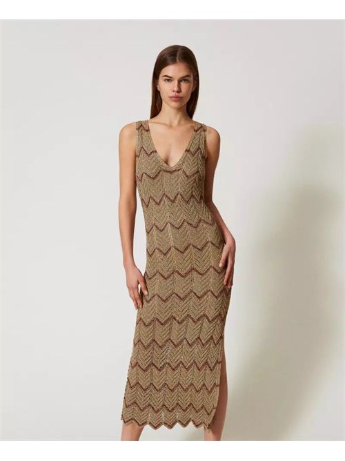 dress woman gold TWINSET | TT3197/12528